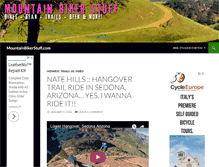 Tablet Screenshot of mountainbikerstuff.com